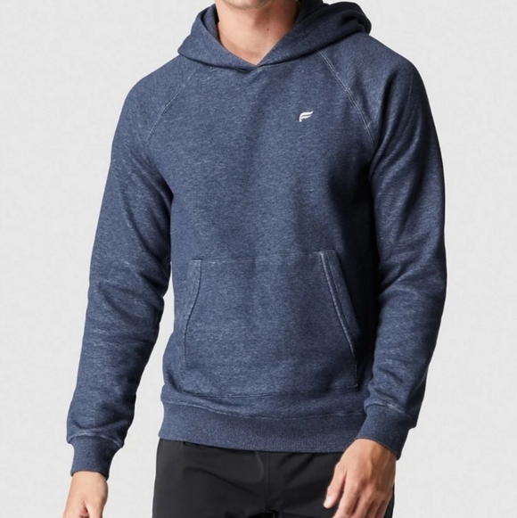Fabletics Tops - Fabletic The Postgame Hoodie Navy Heather Unisex Size M
